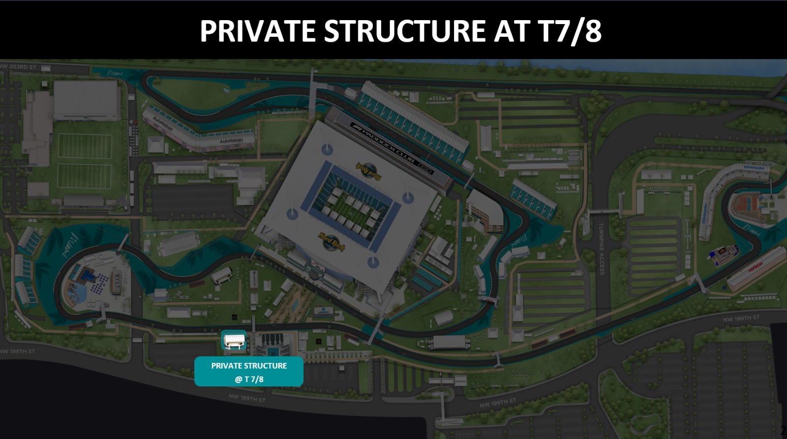 Off Grid venue location at Turn 7/8